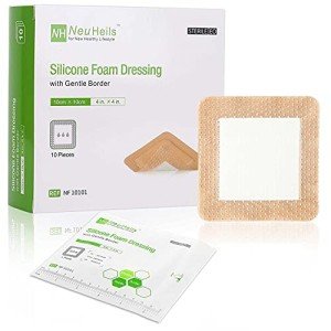 NeuHeils Waterproof Silicone Foam Dressings 10 Pack