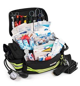 Fully-Stocked EMT Trauma Kit in Reflective Bag