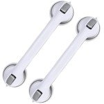 Shower Grab Bars, 16 Inch Strong Suction, 2 Pack