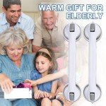 Shower Grab Bars, 16 Inch Strong Suction, 2 Pack