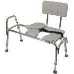 Mabis DMI Adjustable Transfer Slide Chair