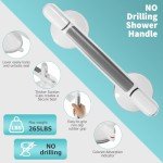 2 Pack Heavy Duty Shower Grab Bars for Safety