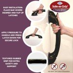 Suction Cup Bathroom Grab Bar - 16 Inches Black