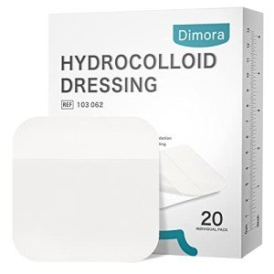 Dimora Hydrocolloid Wound Dressings - 20 Pack, 4"x4