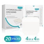 Dimora Hydrocolloid Wound Dressings - 20 Pack, 4"x4