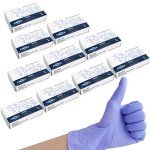 Ice Blue Nitrile Gloves, Powder-Free, 1000 PCS
