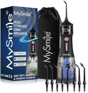 MySmile LP221 Cordless Water Flosser with 8 Tips