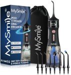 MySmile LP221 Cordless Water Flosser with 8 Tips