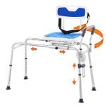 VEVOR 360° Swivel Sliding Tub Transfer Bench