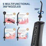 Cordless Water Dental Flosser with 5 Modes