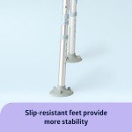 Medline Tub Transfer Bench and Shower Chair with Microban Antimicrobial Protection, Adjustable Shower Bench and Bath Seat For Seniors And Elderly, 350 lb. Weight Capacity, Light Blue