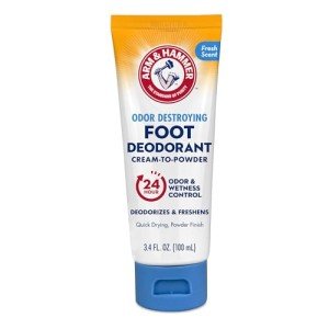 Arm & Hammer Foot Deodorant Cream to Powder, 24 Hour Protection