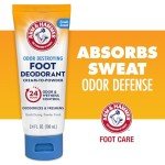 Arm & Hammer Foot Deodorant Cream to Powder, 24 Hour Protection