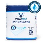 ValyaMed Heavy Absorbency Disposable Bed Pads (25 Count)