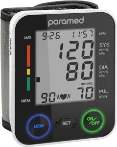 PARAMED Automatic Wrist Blood Pressure Monitor Kit