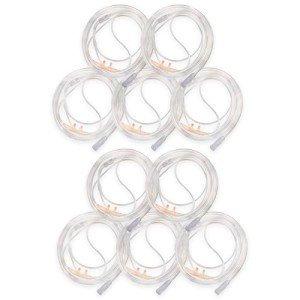 10-Pack 4Ft Adult Oxygen Nasal Cannula, Salter Style