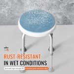 VEVOR Adjustable Swivel Shower Chair for Adults