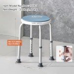 VEVOR Adjustable Swivel Shower Chair for Adults