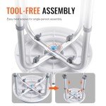 VEVOR Adjustable Swivel Shower Chair for Adults