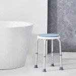 VEVOR Adjustable Swivel Shower Chair for Adults