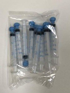 3ml Oral Syringe with Caps - 10 Pack