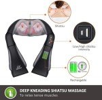 Cordless Shiatsu Neck and Shoulder Massager with Heat