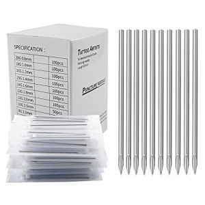 100 Pack 18G Disposable Body Piercing Needles