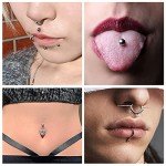 100 Pack 18G Disposable Body Piercing Needles