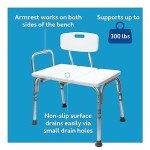 Carex Adjustable Transfer Bench for Showers and Baths