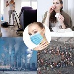 Blue Disposable Face Masks, 100 Pack, 3-Ply