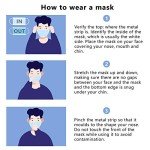 Blue Disposable Face Masks, 100 Pack, 3-Ply