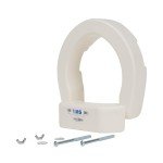 Deluxe Bolt-On Hinged Raised Toilet Seat