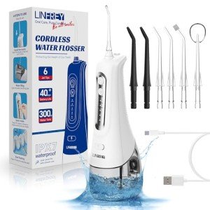 Cordless Water Flosser with 4 Modes for Teeth