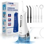Cordless Water Flosser with 4 Modes for Teeth