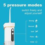 Cordless Retractable Dental Flosser with 5 Modes