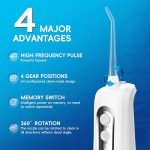 Cordless Water Flosser with 4 Modes for Teeth