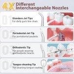 Qunler Mini Cordless Water Flosser with Tips