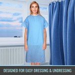 DMI Easy Access Unisex Patient Hospital Gown, Easy Care, Machine Wasable, Extra-Large, Blue