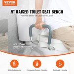 VEVOR Adjustable Raised Toilet Seat for Comfort