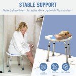 Heavy-Duty Shower Chair for Elderly & Disabled