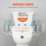 VEVOR Adjustable Raised Toilet Seat for Comfort