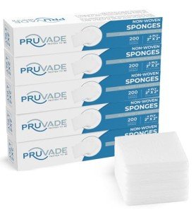 Pruvade 2"x2" Non-Sterile Gauze Pads (1000 Count)