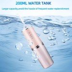 Pink Water Flosser with 4 Jet Tips & Modes