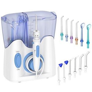 H2ofloss 800ml Dental Water Flosser with 12 Tips