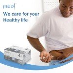 Medt - Fine Insulin Pen Needles (32G 4mm) - Diabetic Needles for Insulin Injections, Ultra Fine Compatible with Most Diabetes Pens - 100 Ct, Pack of 2