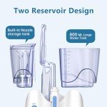H2ofloss 800ml Dental Water Flosser with 12 Tips