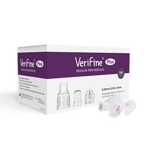 Verifine Insulin Pen Needles 31G 5mm, Diabetic Needles for Insulin Injections, Compatible with Most Diabetes Pens, 100 Count 5mm x 31G (3/16”)