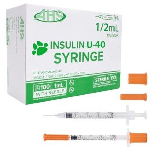 Pet Insulin Syringes & Needles – 100 Count