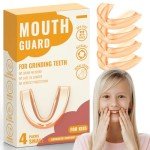 Kids Mouth Guard - 4 Pack, Comfortable & Moldable