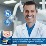 Teeth Grinding Mouth Guard with 12 Cleaning Tablets